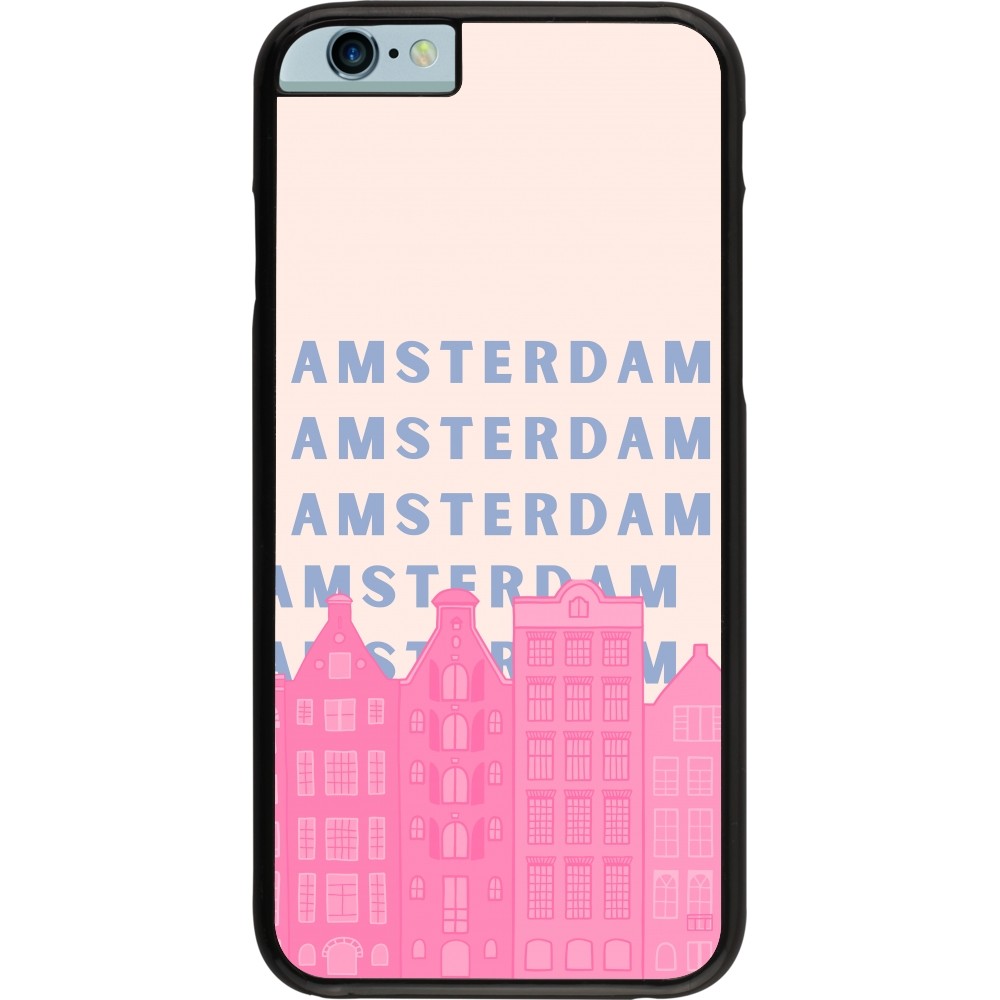 iPhone 6/6s Case Hülle - Amsterdam Pink Print