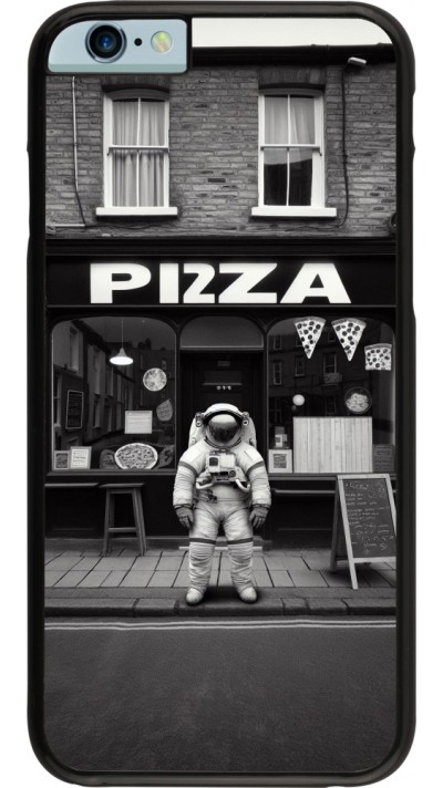 Coque iPhone 6/6s - Astronaute devant une Pizzeria