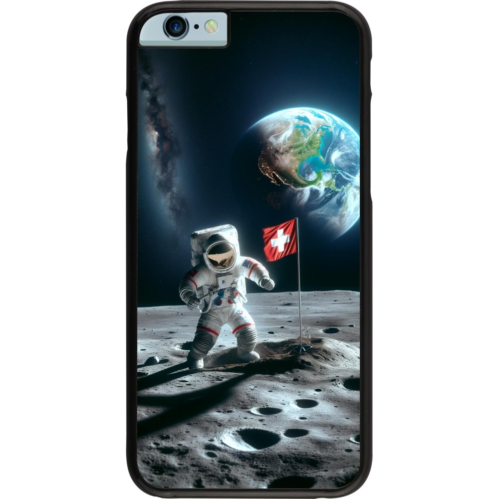 iPhone 6/6s Case Hülle - Astro Schweiz auf dem Mond