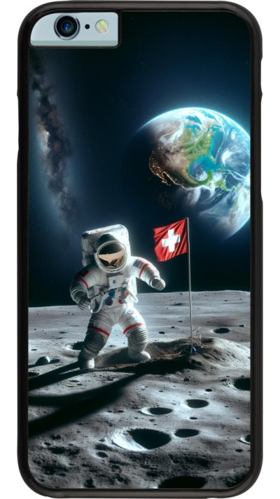 iPhone 6/6s Case Hülle - Astro Schweiz auf dem Mond