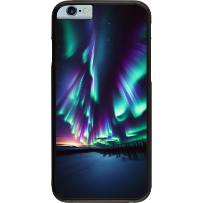 Coque iPhone 6/6s - Aurore Boréale Étincelante