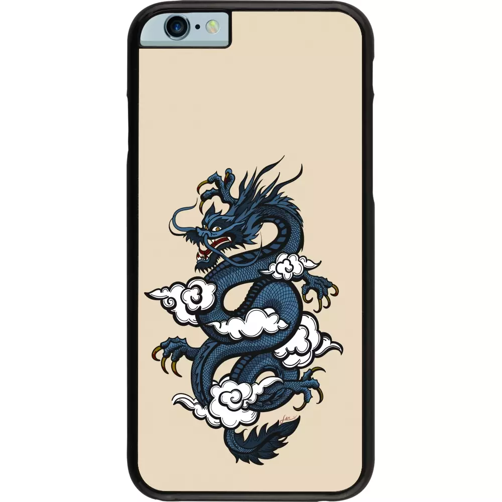 iPhone 6/6s Case Hülle - Blue Dragon Tattoo