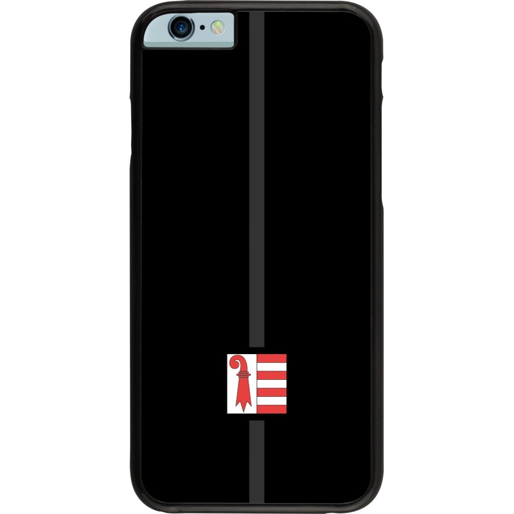 iPhone 6/6s Case Hülle - Kanton JU schwarz