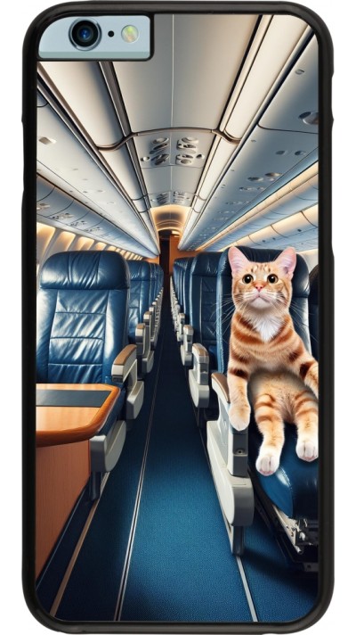 Coque iPhone 6/6s - Chat dans un avion