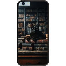 Coque iPhone 6/6s - Chat livres sombres