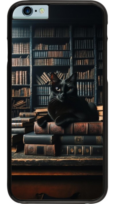 Coque iPhone 6/6s - Chat livres sombres