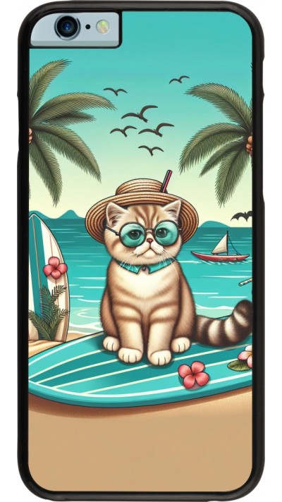 Coque iPhone 6/6s - Chat Surf Style