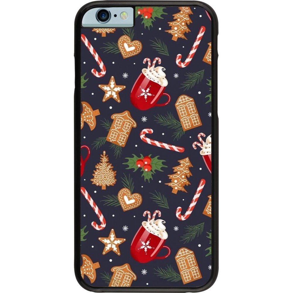Coque iPhone 6/6s - Christmas 25 Pattern Gingerbread House