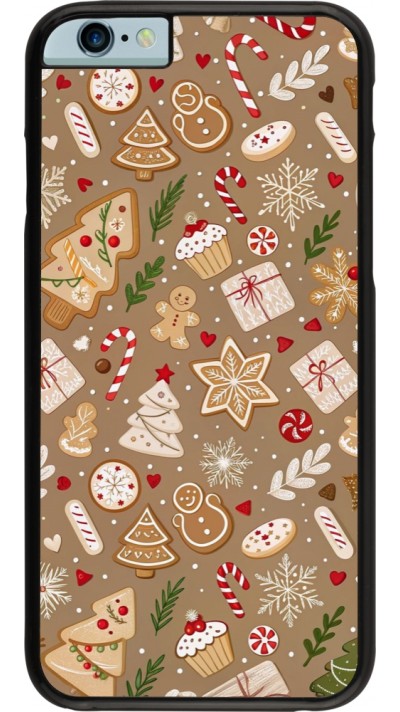 Coque iPhone 6/6s - Christmas 25 Pattern Ginger Cookie