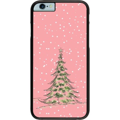 iPhone 6/6s Case Hülle - Christmas 25 Pink Tree