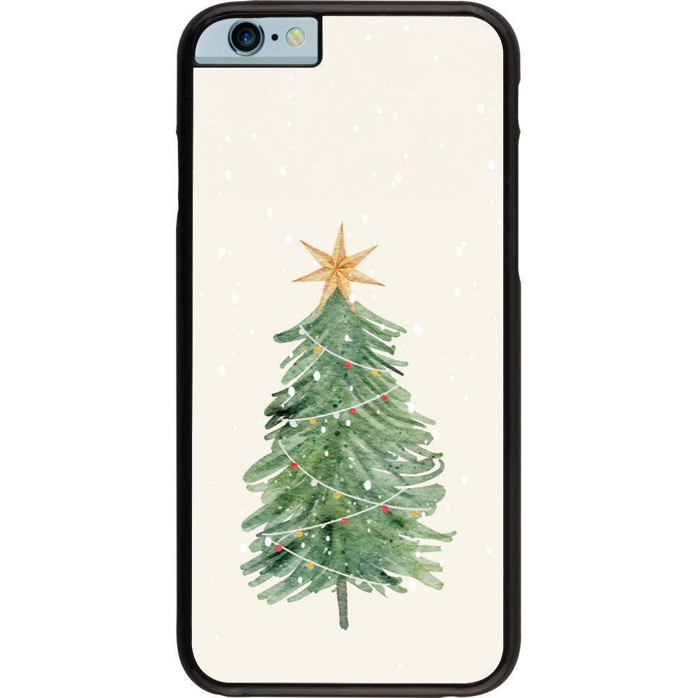 Coque iPhone 6/6s - Christmas 25 Sketch Tree