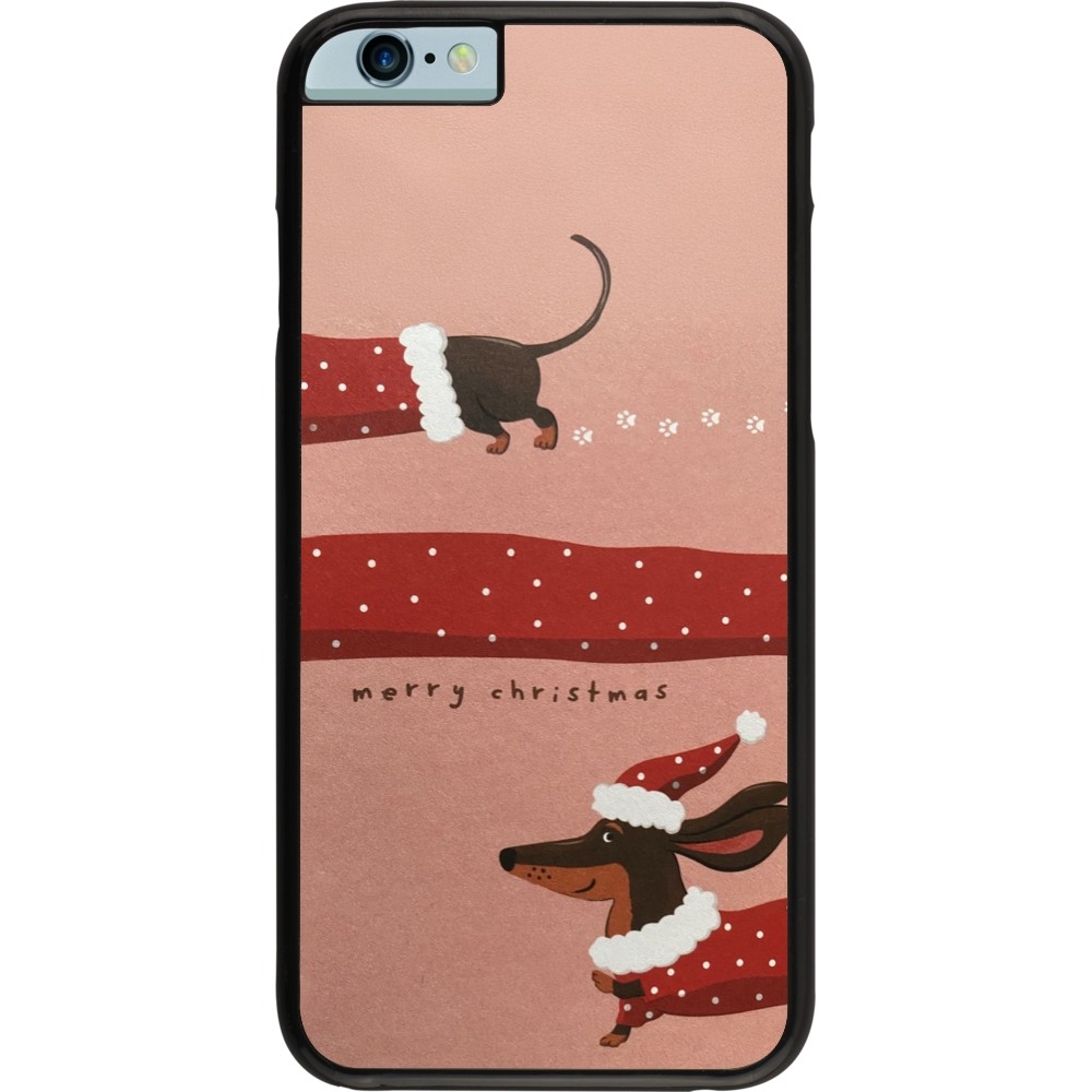 Coque iPhone 6/6s - Christmas 25 Teckel Merry Xmas