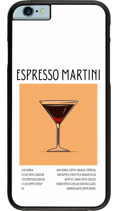 iPhone 6/6s Case Hülle - Cocktail Rezept Espresso Martini
