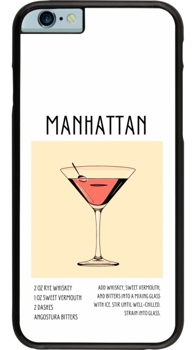 iPhone 6/6s Case Hülle - Cocktail Rezept Manhattan