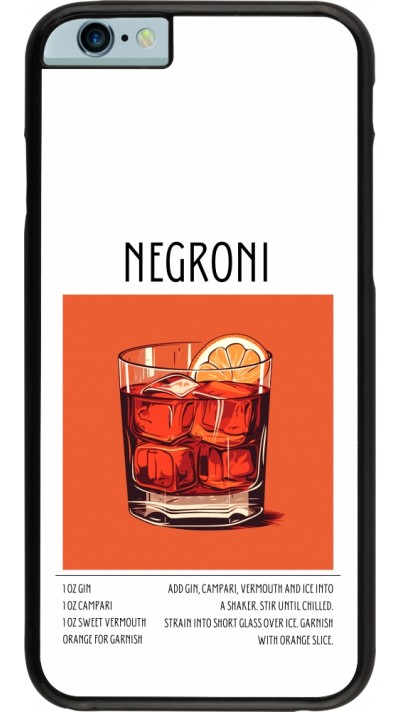 iPhone 6/6s Case Hülle - Cocktail Rezept Negroni