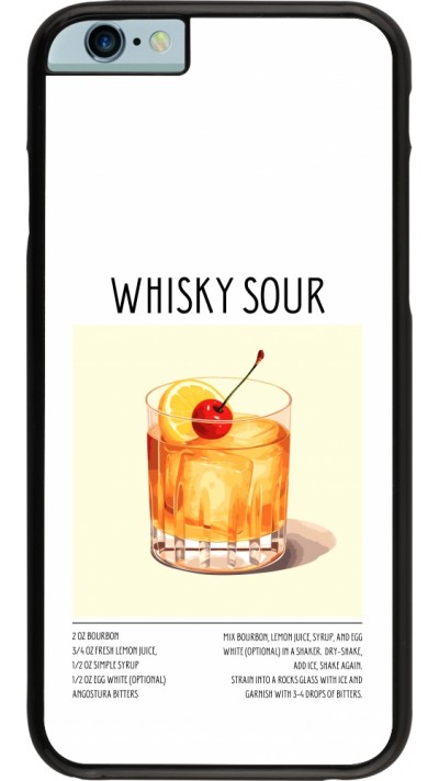 iPhone 6/6s Case Hülle - Cocktail Rezept Whisky Sour