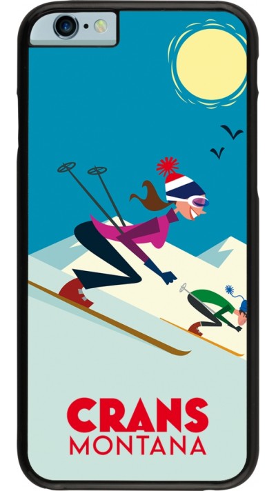 iPhone 6/6s Case Hülle - Crans-Montana Ski Downhill