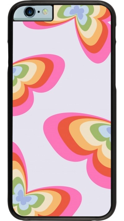 Coque iPhone 6/6s - Easter 2024 rainbow butterflies