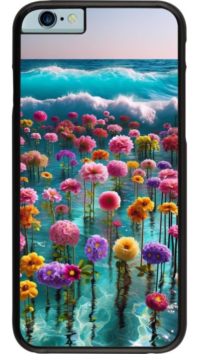iPhone 6/6s Case Hülle - Blumenmeer Wellen