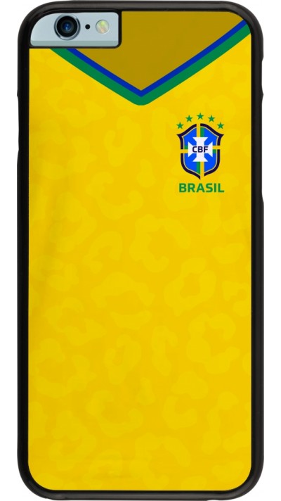 Coque iPhone 6/6s - Maillot de football Brésil 2022 personnalisable