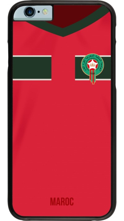 Coque iPhone 6/6s - Maillot de football Maroc 2022 personnalisable