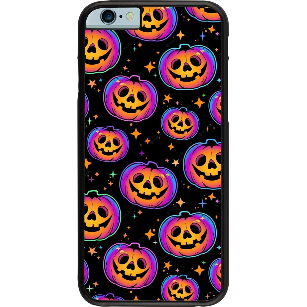 iPhone 6/6s Case Hülle - Halloween 2024 rainbow pumpkins