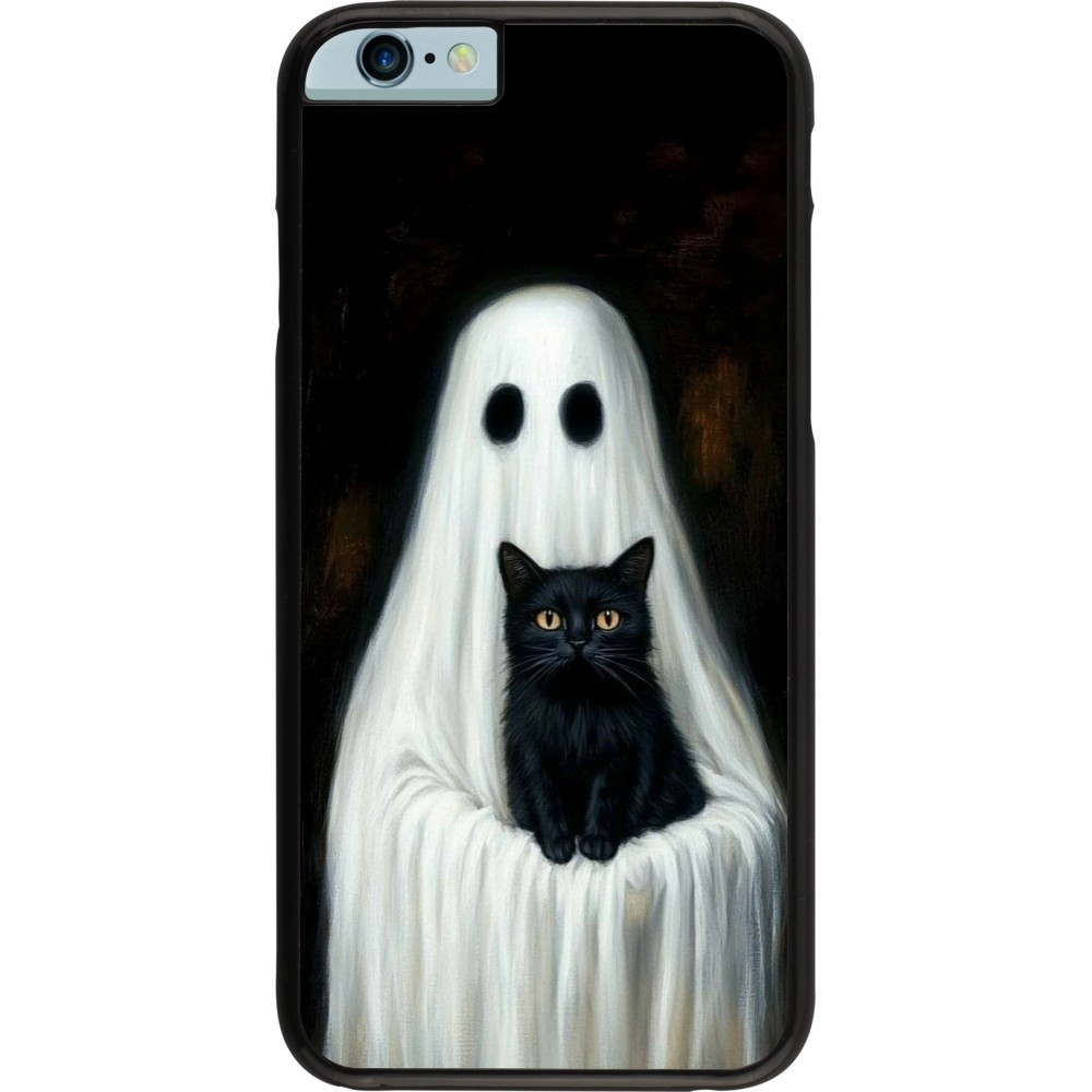Coque iPhone 6/6s - Halloween 2025 Ghost with black cat