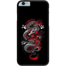 Coque iPhone 6/6s - Japanese style Dragon Tattoo Red Black