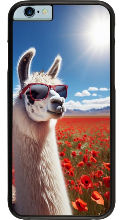 Coque iPhone 6/6s - Lama Chic en Coquelicot