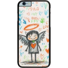 iPhone 6/6s Case Hülle - Little Angel Sketch Love
