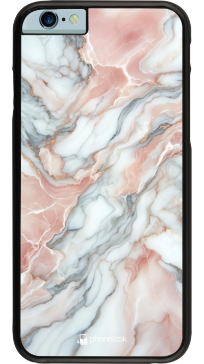 iPhone 6/6s Case Hülle - Rosa Leuchtender Marmor