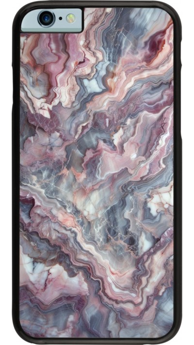 Coque iPhone 6/6s - Marbre violette argentée