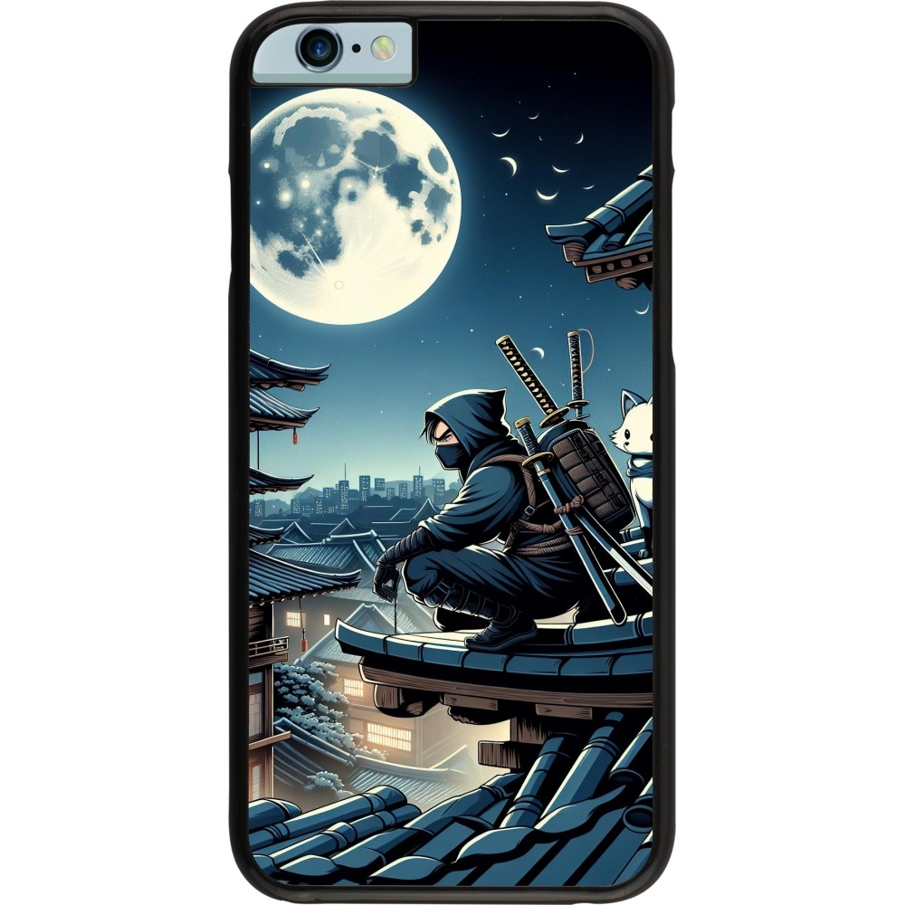 iPhone 6/6s Case Hülle - Ninja unter dem Mond