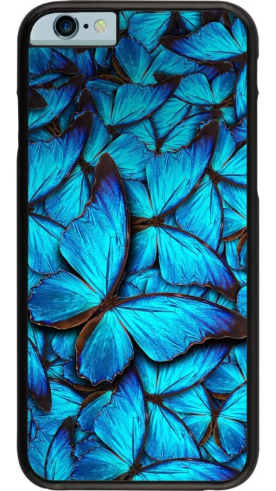 Hülle iPhone 6/6s - Papillon - Bleu