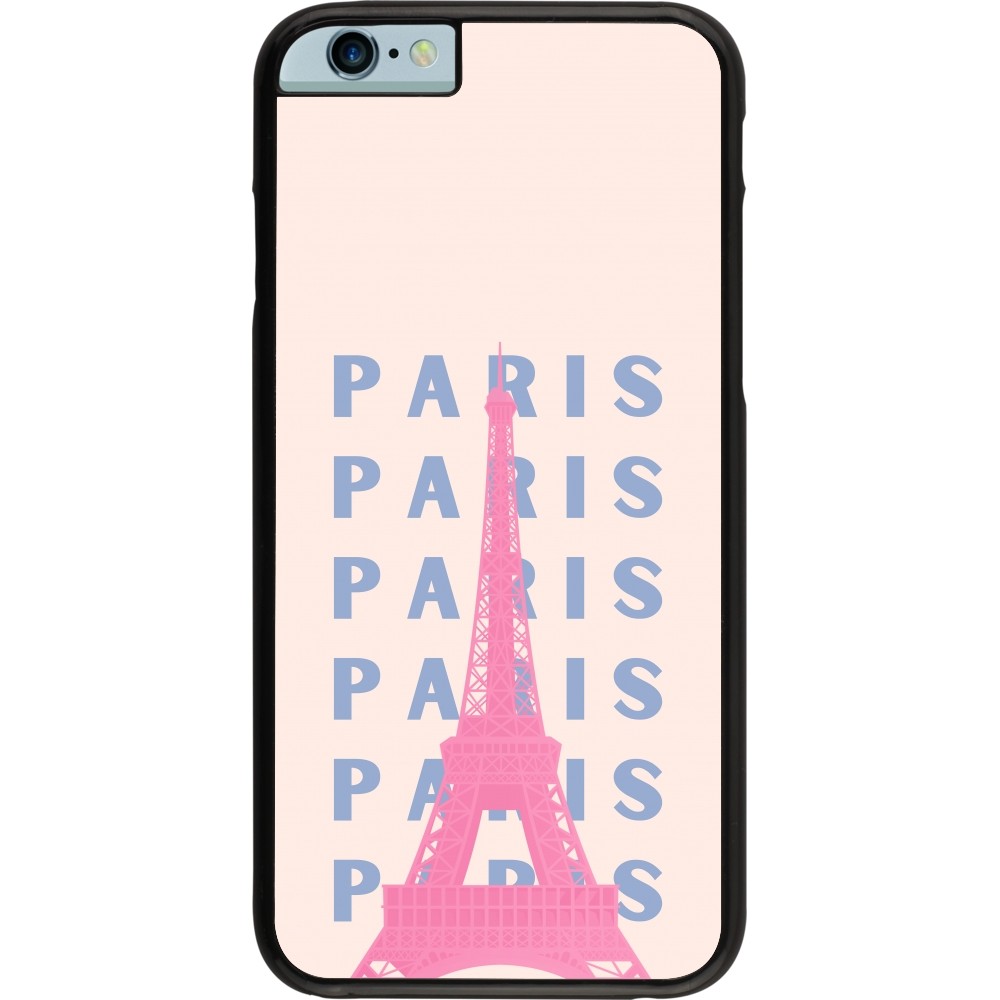 iPhone 6/6s Case Hülle - Paris Pink Print