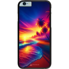 Coque iPhone 6/6s - Plage coucher soleil flashy