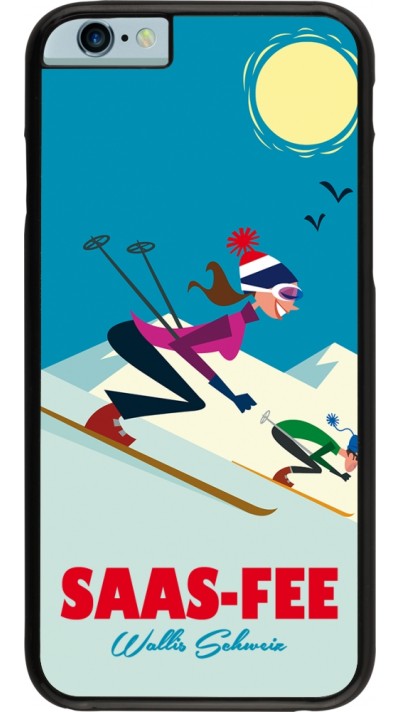 iPhone 6/6s Case Hülle - Saas-Fee Ski Downhill