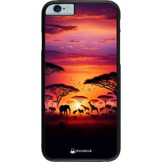 iPhone 6/6s Case Hülle - Safari Sonnenuntergang Wildtiere