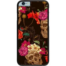 Coque iPhone 6/6s - Skulls and flowers