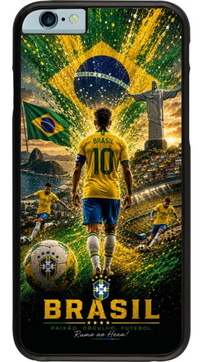 Coque iPhone 6/6s - Football Brésil splash 2026