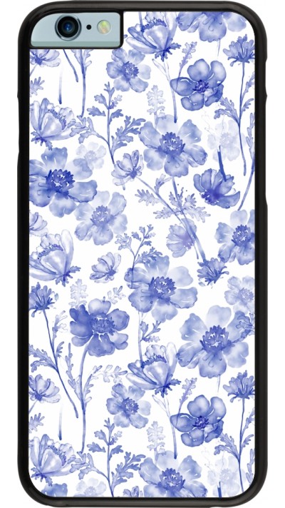 Coque iPhone 6/6s - Spring 23 watercolor blue flowers