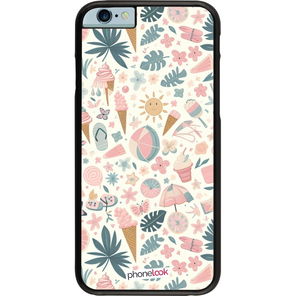 Coque iPhone 6/6s - Summer Pink Pattern