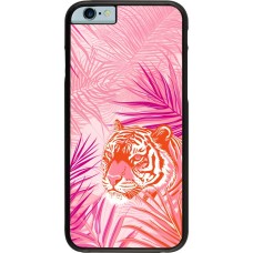 iPhone 6/6s Case Hülle - Tiger Palmen rosa