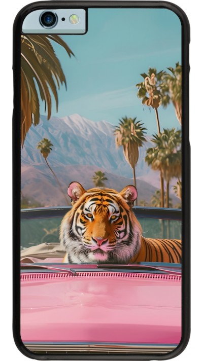 iPhone 6/6s Case Hülle - Tiger Auto rosa