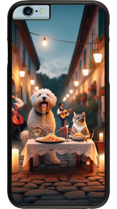 Coque iPhone 6/6s - Valentine 2024 Dog & Cat Candlelight