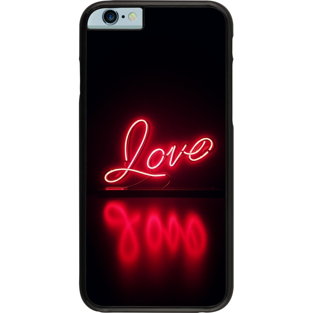 Coque iPhone 6/6s - Valentine 2025 Neon Love