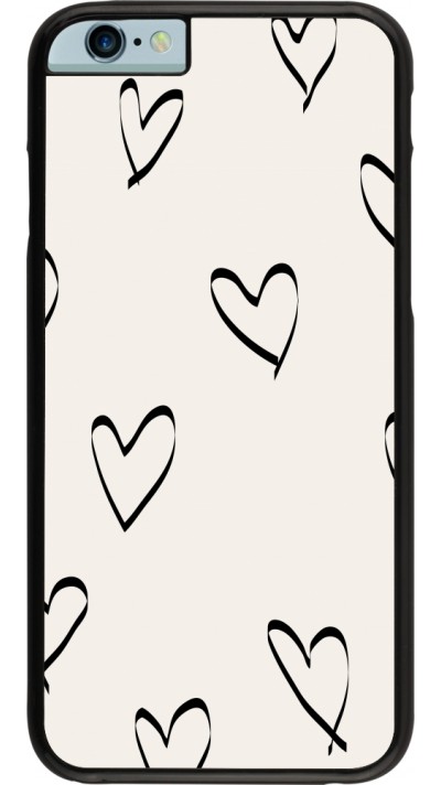 Coque iPhone 6/6s - Valentine 2023 minimalist hearts