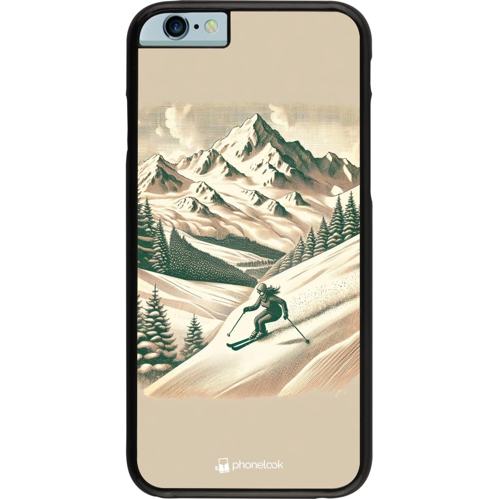 Coque iPhone 6/6s - Vintage Ski Mountain
