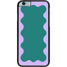 iPhone 6/6s Case Hülle - Wavy Rectangle Green Purple