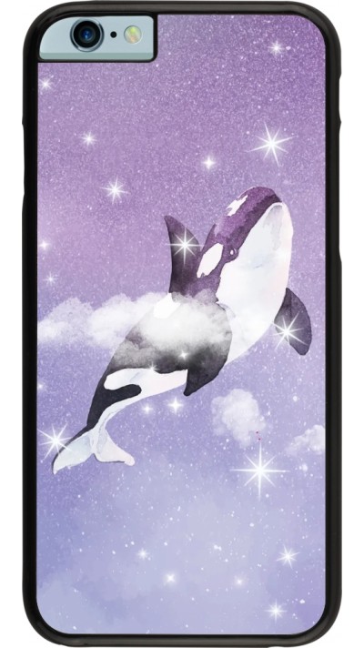 Coque iPhone 6/6s - Whale in sparking stars